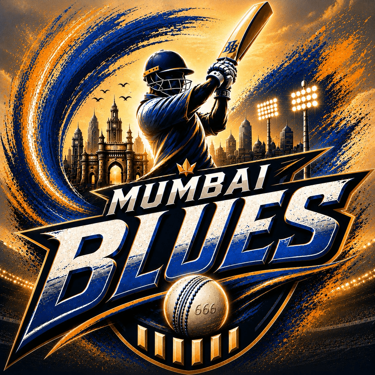 Mumbai Blues cricket team logo